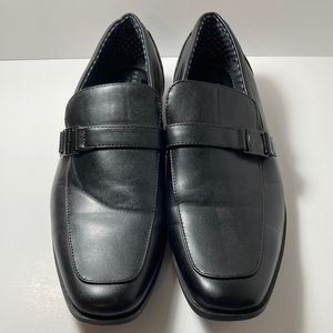 Perry Ellis men’s Portfolio black slip on loafer dress shoes “Justin” style